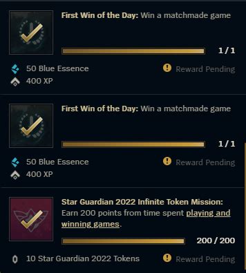 Rewards pending from missions : r/leagueoflegends.